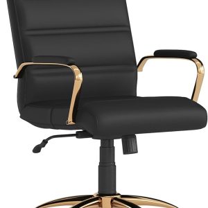 Whitney Mid-Back Swivel LeatherSoft Desk Chair